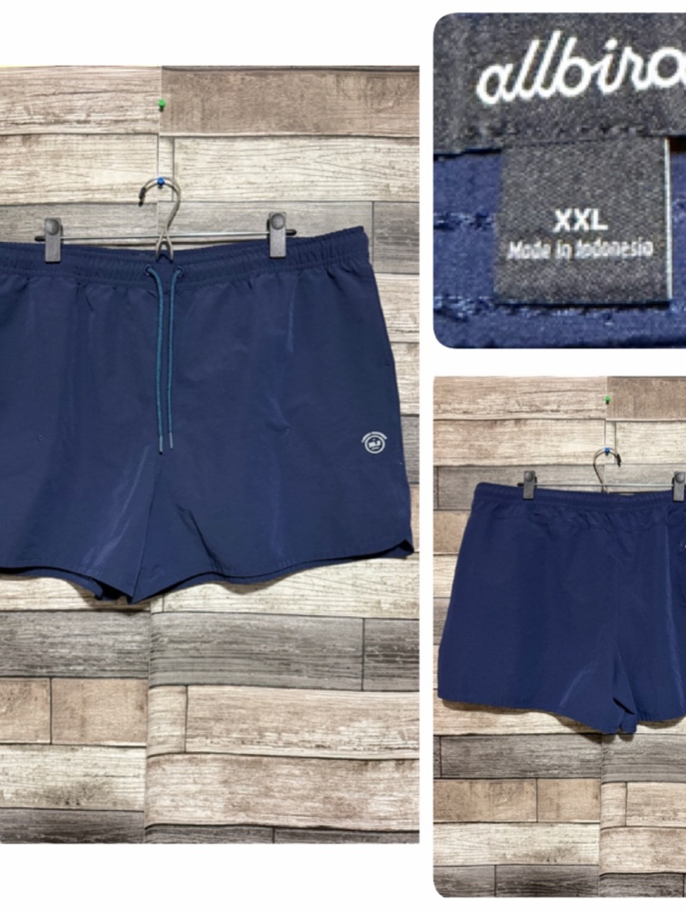 Allbirds Natural Run Shorts Women’s XXL True Navy Merino Blend (Inseam 4)